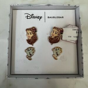 Disney BaubleBar Princess Belle and Chip Beauty and the Beast 2 Pack Earring Set